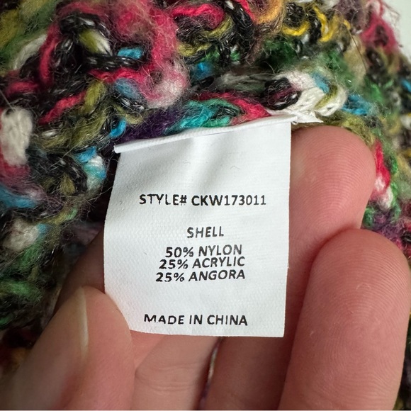 Colorful Cropped Code x Mode Angora Blend Sweater - Picture 6 of 10